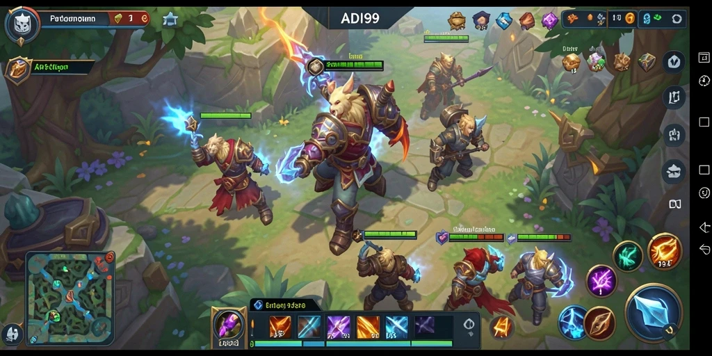 Tangkapan layar yang menampilkan aksi seru di permainan ARPG ADI99.