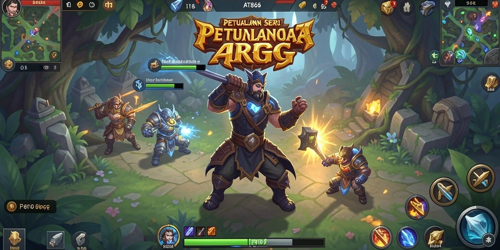 Screenshot gameplay ARPG AT866 menampilkan aksi pertarungan yang mendebarkan.