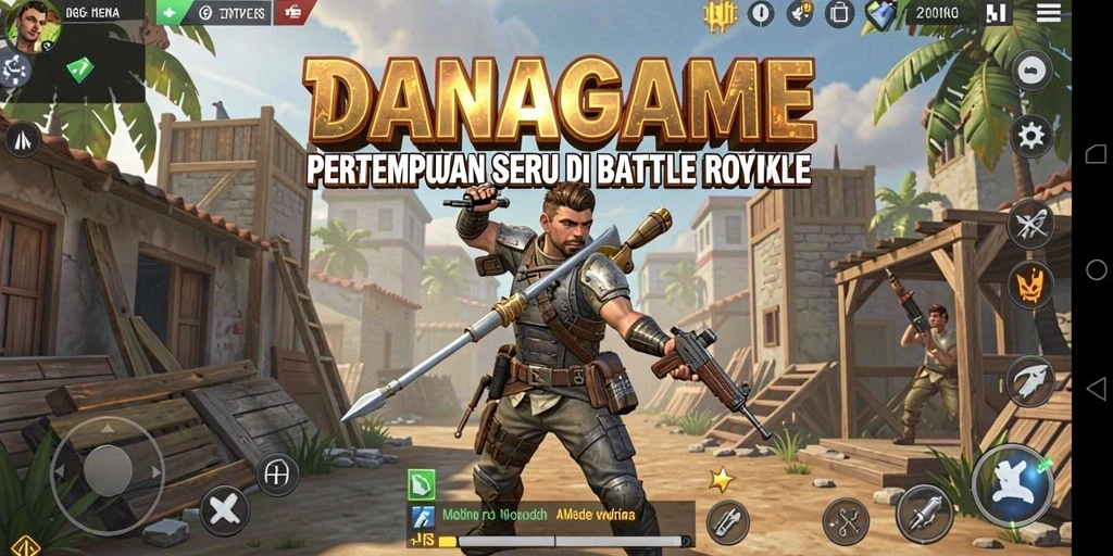 Screenshot utama gameplay Battle Royale yang intens dan mendebarkan.