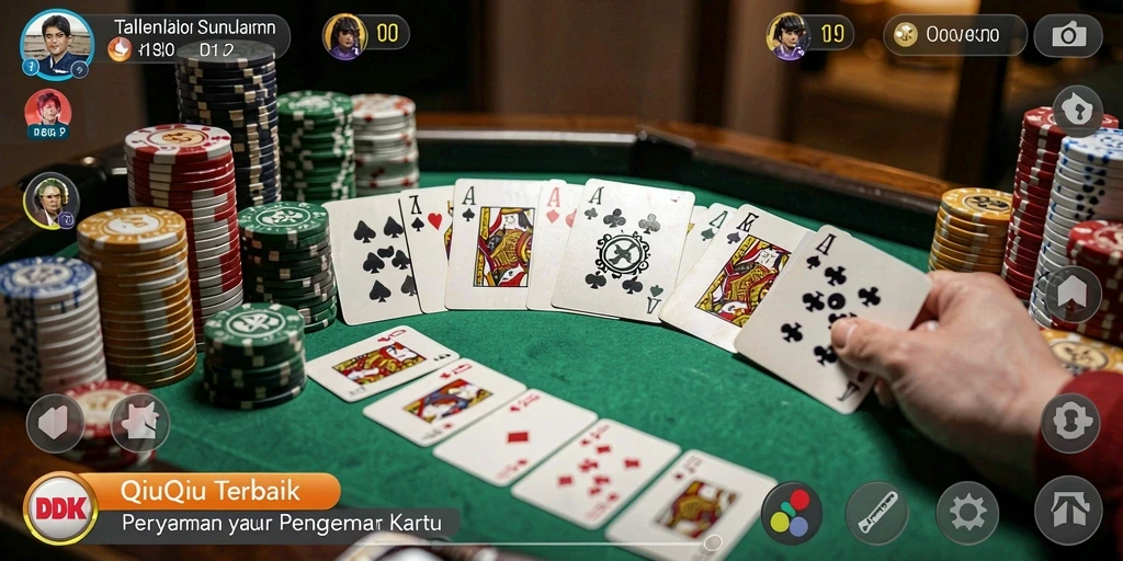 Screenshot utama DKK menunjukkan gameplay menarik QiuQiu.