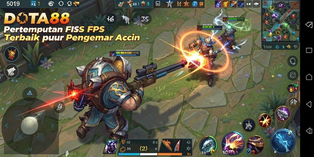 Gameplay DOTA88 yang intens dan mendebarkan dalam FPS.
