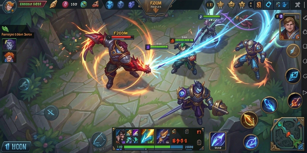 Gameplay intens dari F200M dalam aksi.