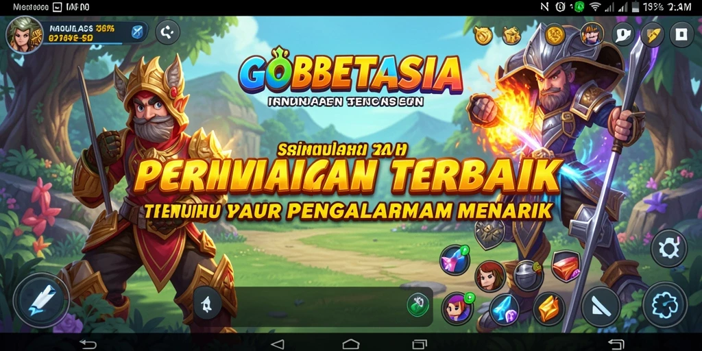 Gameplay menarik GOBETASIA dengan berbagai skenario simulasi.