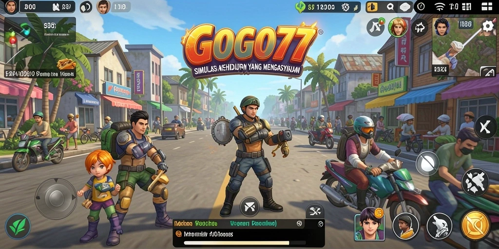 Screenshot GOGO77 menampilkan gameplay seru dalam simulasi kehidupan.