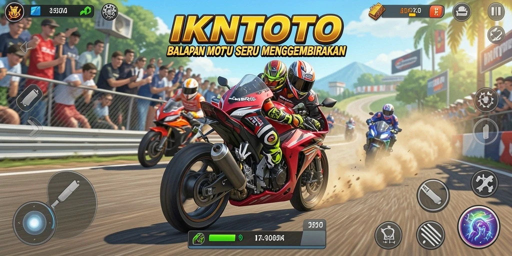 Gameplay balapan motor yang seru dan kompetitif di IKNTOTO.