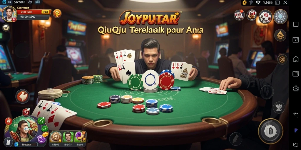 Tampilan gameplay menarik dari JOYPUTAR dengan suasana QiuQiu.