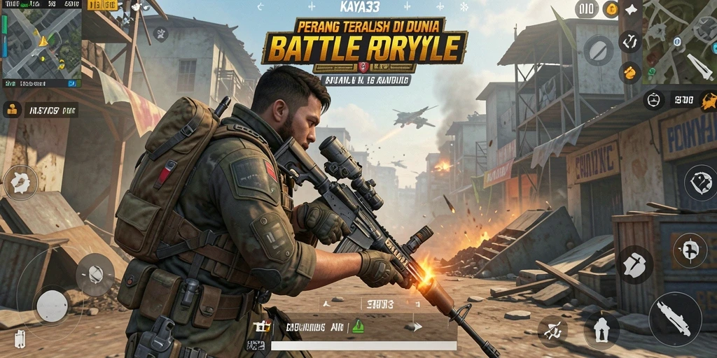 Gameplay KAYA33 yang menegangkan dalam medan tempur luas.