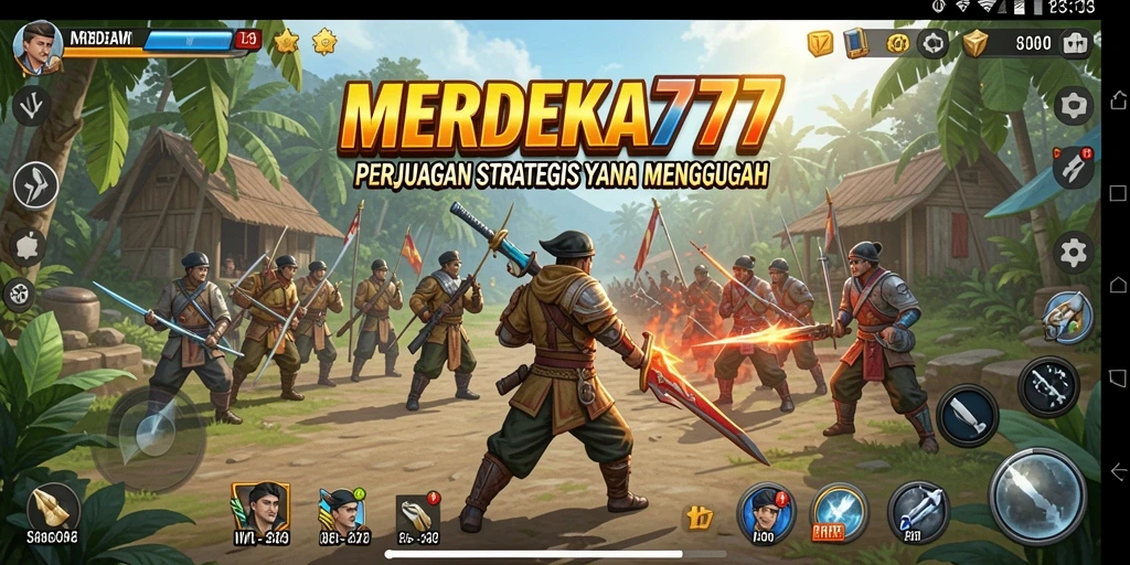 Tampilan gameplay MERDEKA777 yang menarik dan strategis.