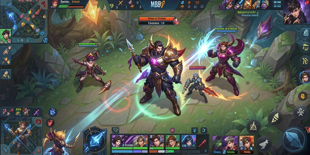 Tampilan gameplay seru MLBB8 dengan berbagai tema bingo.