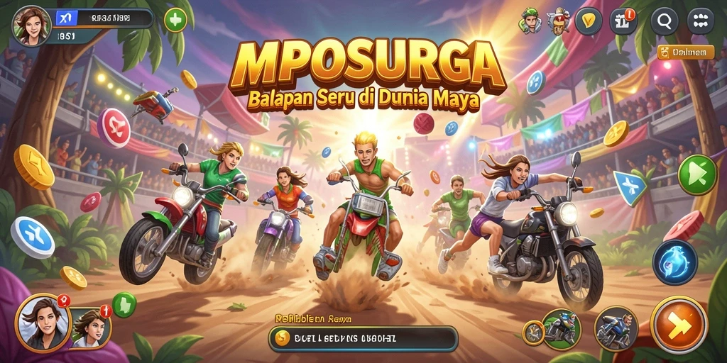 Screenshot gameplay balapan yang seru di MPOSURGA.