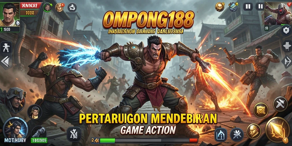 Tampilan gameplay OMPONG188 yang dinamis dan penuh aksi.