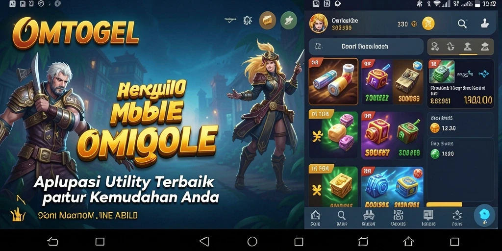 Tampilan antarmuka utama OMTOGEL yang ramah pengguna untuk memudahkan akses.