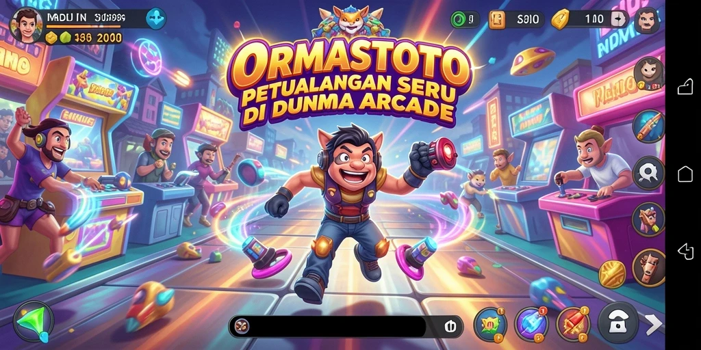 Tampilan gameplay ORMASTOTO yang penuh aksi dan keseruan.