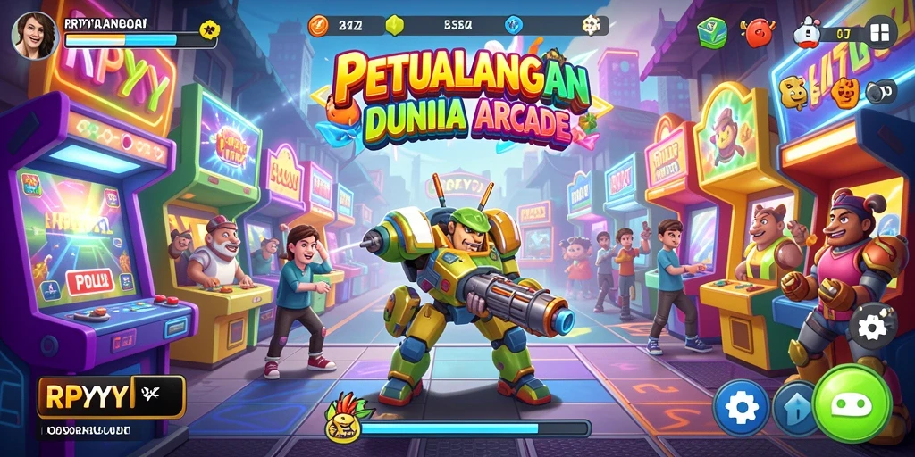Tangkapan layar gameplay RPYYY dengan aksi seru di dunia Arcade.