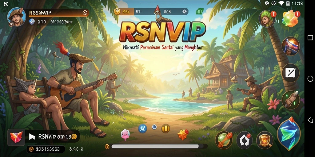 Tangkapan layar gameplay RSNVIP menampilkan suasana bermain yang menyenangkan.