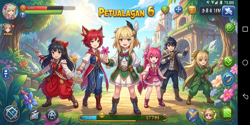 Tampilan gameplay ST789 yang menghibur dan penuh warna.