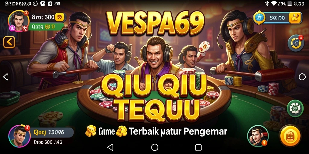 Tampilan menarik gameplay QiuQiu di VESPA69.